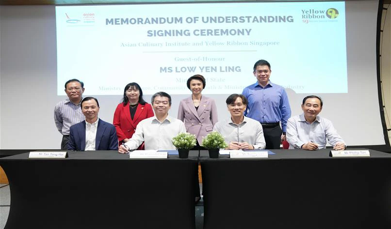 MOU SIGNING BETWEEN YELLOW RIBBON SINGAPORE AND NANYANG POLYTECHNIC’S ASIAN CULINARY INSTITUTE