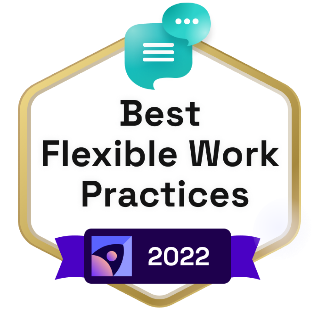 Best Flexible Work Practices badge logo - Gold
